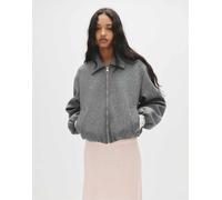 Pull&Bear - Giacca bomber morbida grigio medio XS