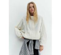 Pull&Bear - Giacca corta accollata beige-Neutro M