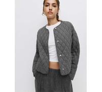Pull&Bear - Giacca imbottita leggera grigia-Grigio XL