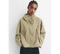 Pull&Bear - Giacca impermeabile corta con cappuccio color verde pallido S