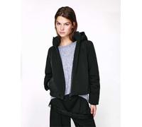 Pull&Bear - Giacca impermeabile corta nera con cappuccio-Nero M