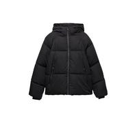 Pull&Bear - Piumino nero con cappuccio M