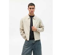 Pull&Bear - Giacca leggera color sabbia con rever-Neutro L
