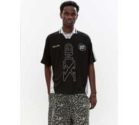 Pull&Bear - GNX - Polo nera con colletto-Nero S