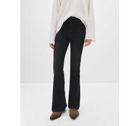 Pull&Bear - Jeans a zampa a vita alta neri-Nero 48