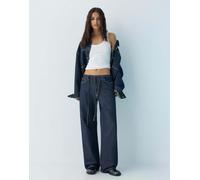 Pull&Bear - Jeans ampi blu navy con coulisse 6