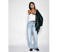 Pull&Bear - Jeans dritti a fondo ampio blu cielo 50