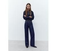 Pull&Bear - Jeans dritti a fondo ampio blu inchiostro 50