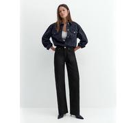 Pull&Bear - Jeans dritti a fondo ampio nero mélange 50
