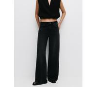 Pull&Bear - Jeans larghi oversize neri-Nero 40