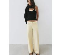 Pull&Bear - Jeans oversize larghi gialli-Giallo 46