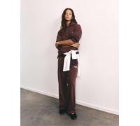 Pull&Bear joggers grafici bordeaux-Rosso L