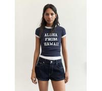 Pull&Bear - Lilo & Stitch - T-shirt vestibilità classica blu navy S