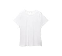 Pull&Bear - T-shirt bianca con spalle scivolate-Bianco S