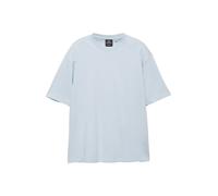 Pull&Bear - T-shirt squadrata oversize blu in tessuto interlock L