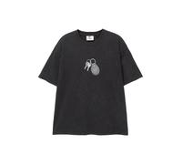 Pull&Bear - Gnx - T-shirt nera con chiavi-Nero S