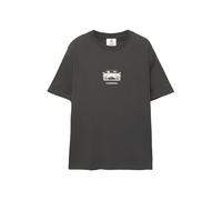 Pull&Bear - T-shirt nera con stampa “Honda NSX-R”-Nero XS