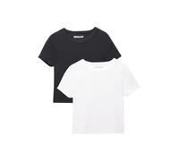 Pull&Bear Maglietta nero / bianco, Taglia S