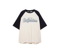 Pull&Bear Maglietta 'OUTFIELDERS' blu pastello / nero / bianco lana Uomo Pull&Bear M