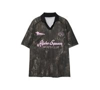 Pull&Bear - STWD - T-shirt stile calcio color marrone scuro M