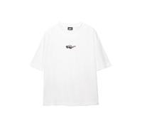 Pull&Bear Maglietta 'STWD' grigio / rosso / nero / bianco Uomo Pull&Bear XS grigio / rosso / nero / bianco