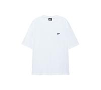 Pull&Bear - T-shirt oversize squadrata bianca con logo Stwd-Bianco M