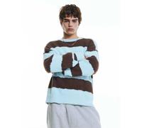Pull&Bear - Maglione celeste a righe-Blu L