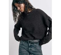 Pull&Bear - Maglione marrone scuro basic M