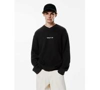 Pull&Bear - Maglione nero con scritta ricamata M