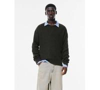 Pull&Bear - Maglione nero in maglia lavaggio acido slavato XL