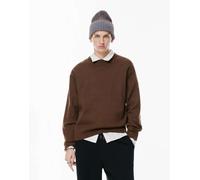 Pull&Bear - Maglione soffice color cioccolato-Marrone L