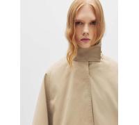 Pull&Bear - Mantella corta color sabbia-Neutro M-L