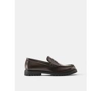 Pull&Bear mocassini con borchie marroni-Marrone 41