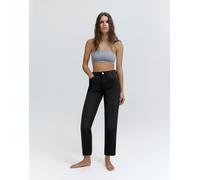 Pull&Bear - Mom jeans a vita alta neri-Nero 36