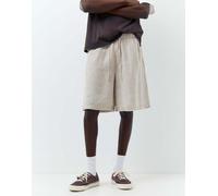 Pull&Bear - Pantaloncini 100% lino beige-Neutro S
