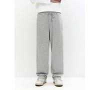 Pull&Bear - Pantaloni della tuta grigio mélange in pile L