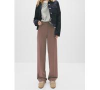 Pull&Bear - Pantaloni dritti eleganti a vita alta marroni-Marrone 38