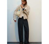 Pull&Bear pantaloni eleganti a righe neri-Nero 14