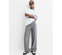 Pull&Bear - Pantaloni eleganti a vita alta color grigio chiaro 40