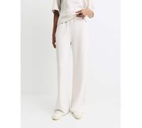 Pull&Bear - Pantaloni felpati beige con fondo ampio-Neutro S