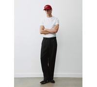 Pull&Bear pantaloni sartoriali con pince neri-Nero 40