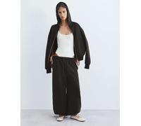 Pull&Bear - Pantaloni sportivi da tuta con fondo ampio marroni-Marrone L