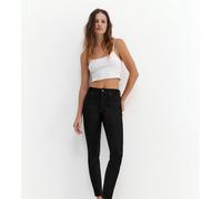 Pull&Bear Petite - Jeans skinny a vita alta nero mélange 38