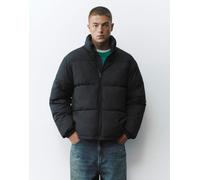Pull&Bear piumino con collo a imbuto nero M