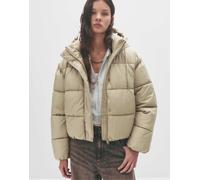 Pull&Bear - Piumino corto verde pallido con cappuccio S