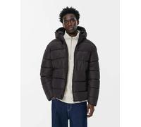 Pull&Bear - Piumino leggero nero con cappuccio M