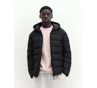 Pull&Bear - Piumino nero con cappuccio S