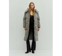 Pull&Bear - Piumino taglio lungo tortora-Grigio M