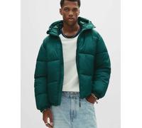 Pull&Bear - Piumino verde con cappuccio M