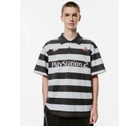 Pull&Bear - Playstation x STW - Polo a righe-Multicolore S